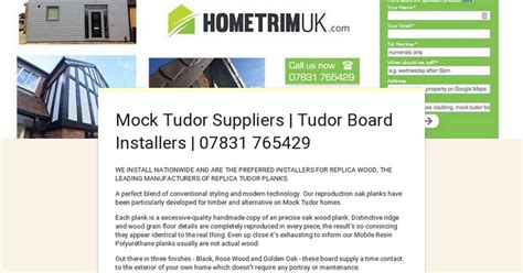 tudor board manufacturer|mock tudor board installers.